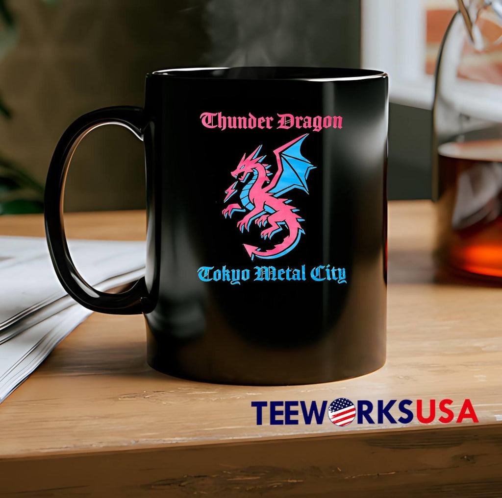 Thunder Dragon Tokyo Metal City Graphic T-Shirt