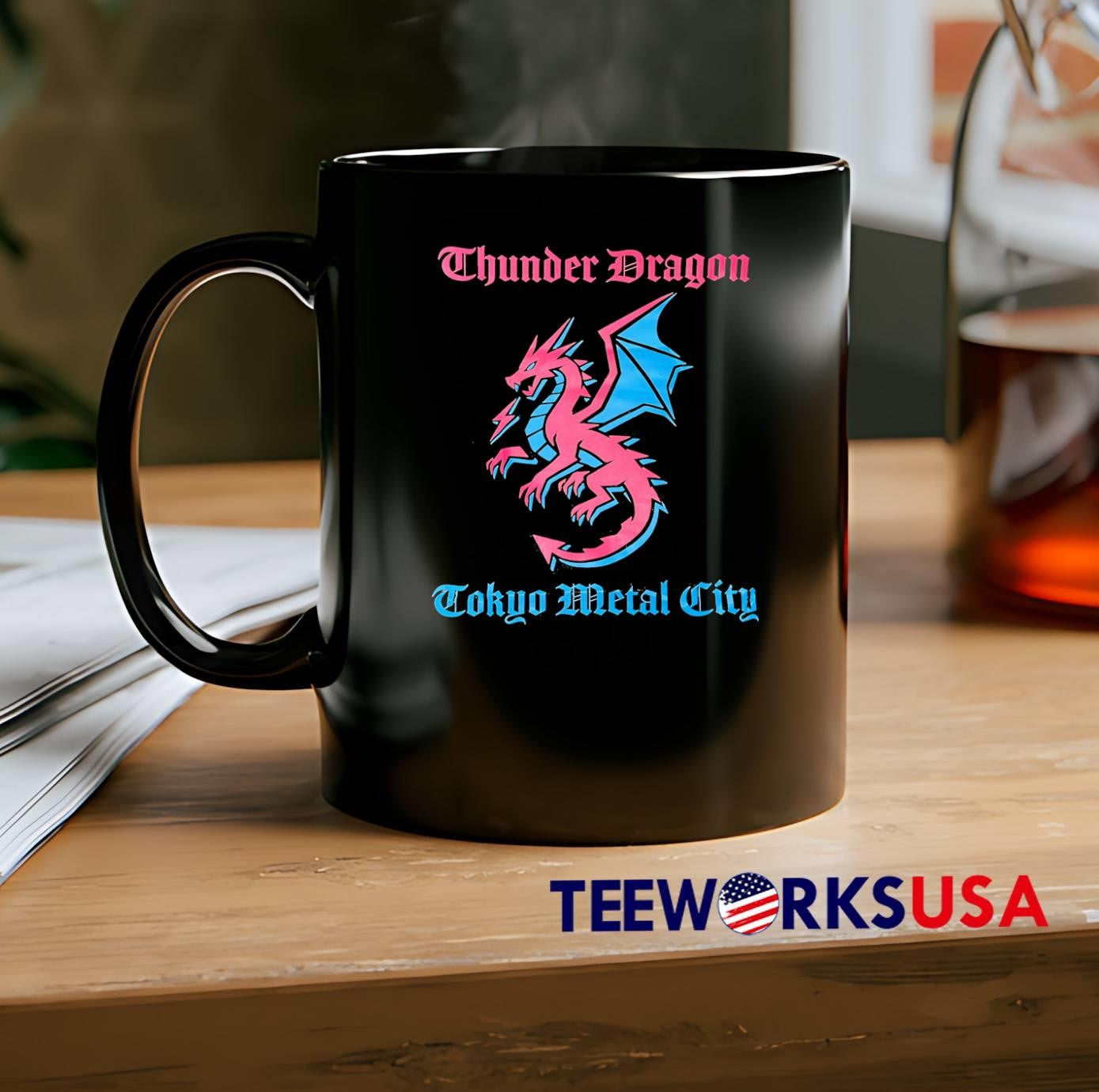 Thunder Dragon Tokyo Metal City Graphic T-Shirt