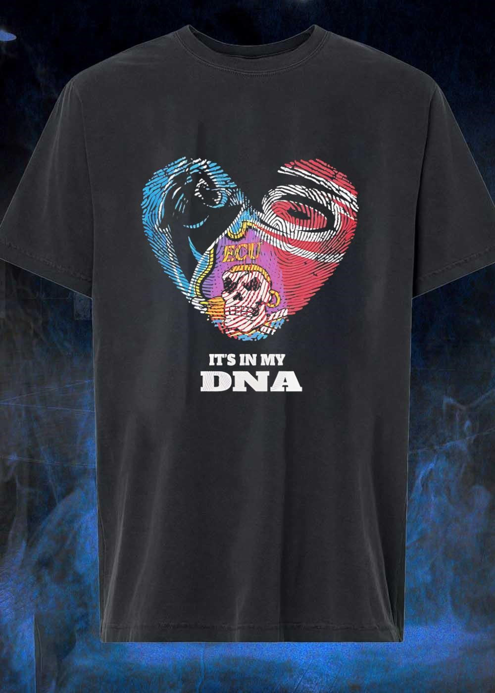 East Carolina University Pirates Fan Gear It’s in My DNA ECU Pirates T-Shirt