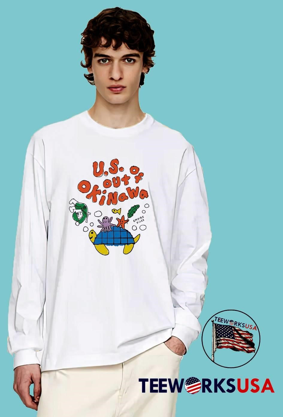 Empire Files US out of Okinawa Sea Turtle T-Shirt