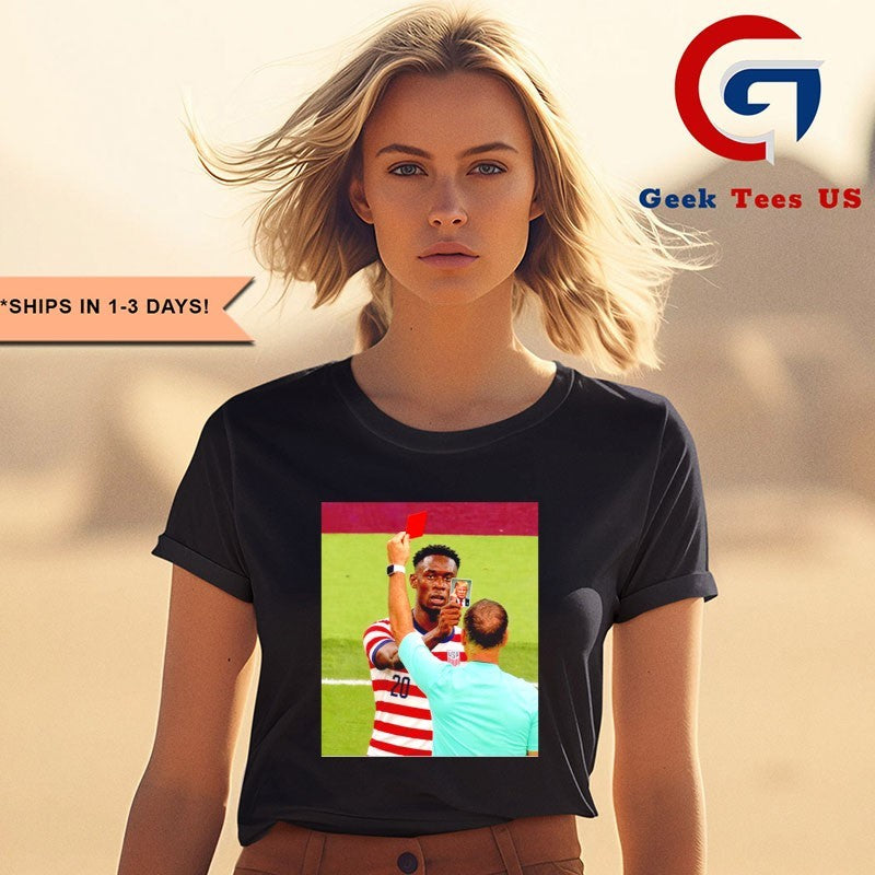 Folarin Balogun Trump Card USA Soccer photo T-shirt