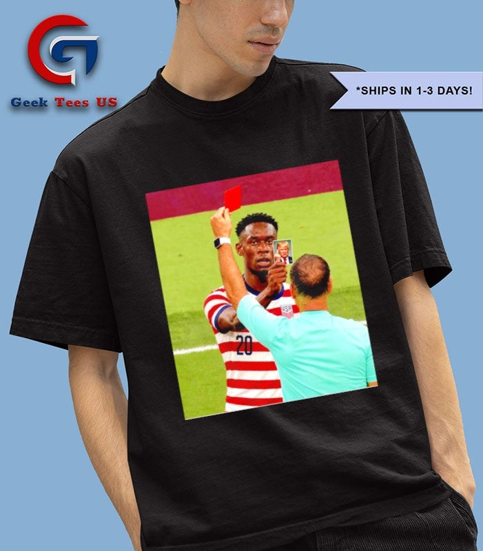 Folarin Balogun Trump Card USA Soccer photo T-shirt
