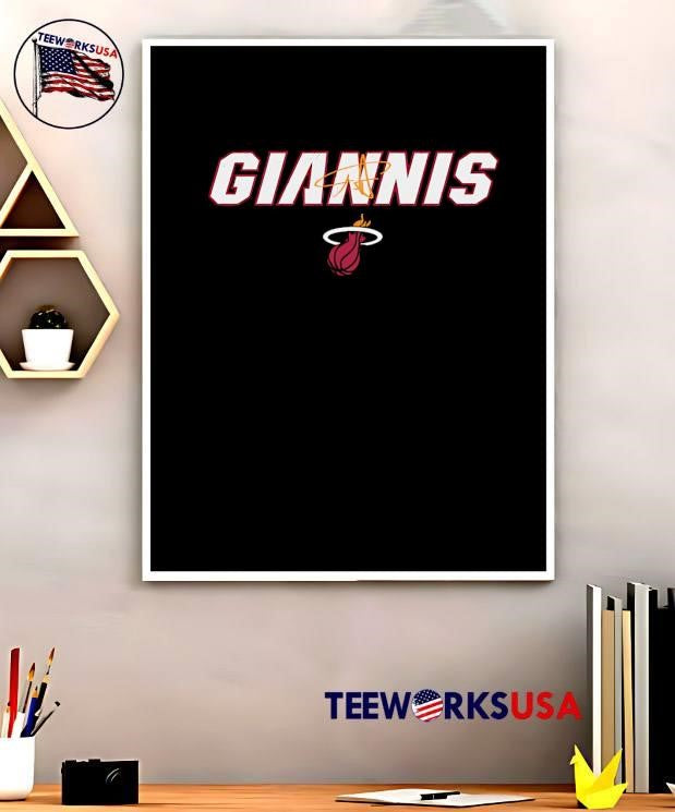 Giannis Antetokounmpo Signature Miami Heat Basketball shirt