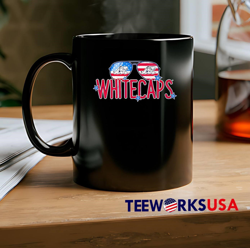 West Michigan Whitecaps American Flag Sunglasses T-Shirt