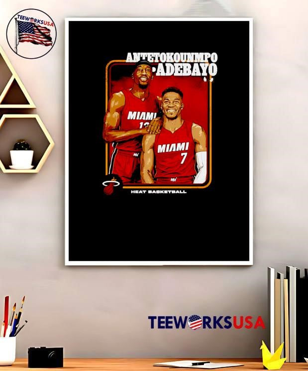 Heat Basketball Antetokounmpo Adebayo Miami 7 13 shirt