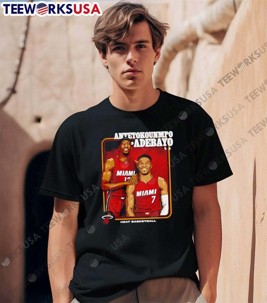Heat Basketball Antetokounmpo Adebayo Miami 7 13 shirt