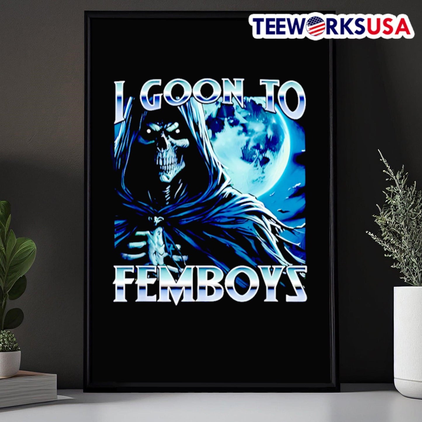 I Goon To Femboys Grim Reaper Shirt