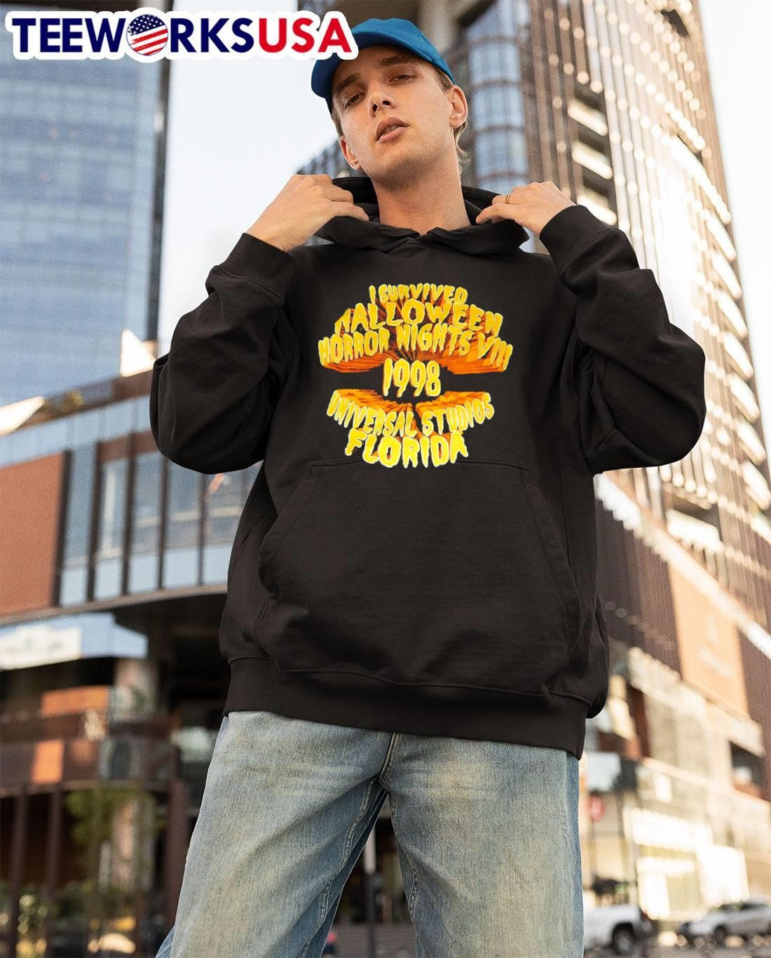 I Survived Halloween Horror Nights VIII 1998 Universal Studios Florida shirt