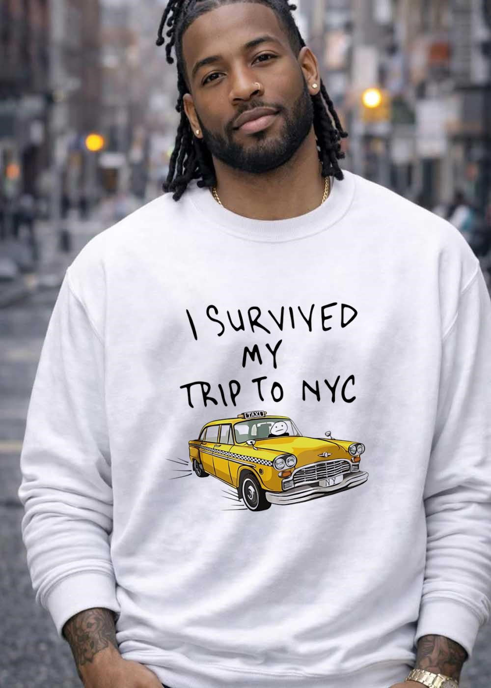 I Survived My Trip to NYC Yellow Taxi Car shirt