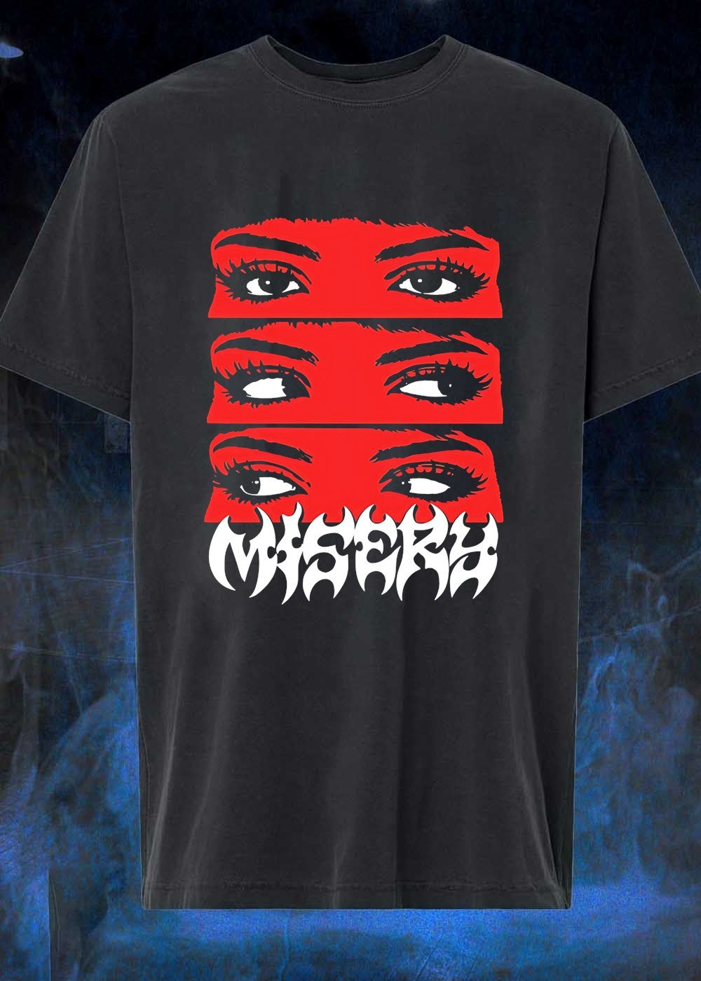 Is A Graphic Department Misery Eyes Glancing Graphic T-Shirt