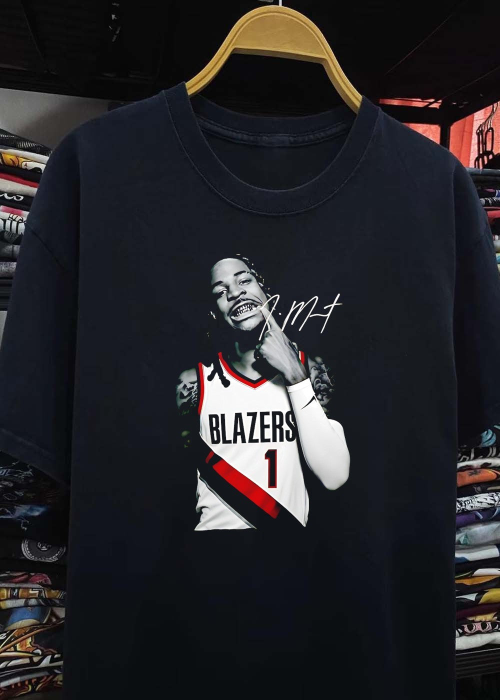 J MT Player Touching Teeth Blazers T-Shirt