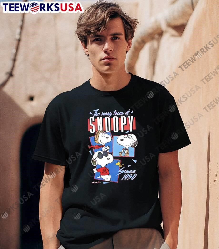 Peanuts The Many Faces of Since 1950 Joe Cool T-Shirt
