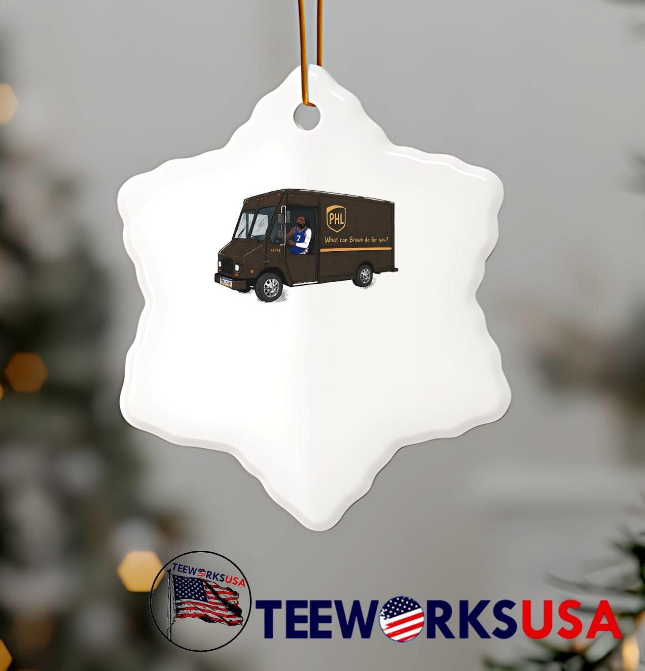 James Harden Driving PHL UPS Truck What Can Brown Do for You Philadelphia 76ers T-Shirt