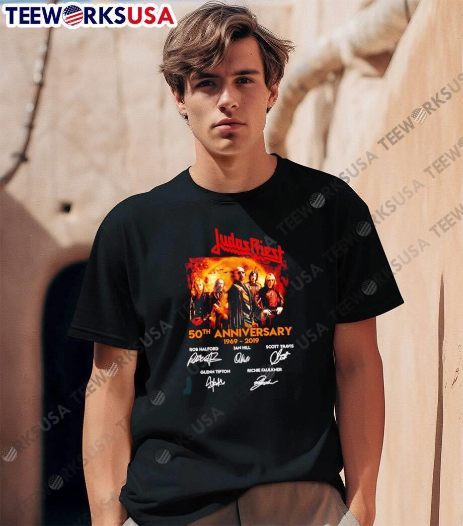 Judas Priest 50th Anniversary 1969 2019 Signatures shirt