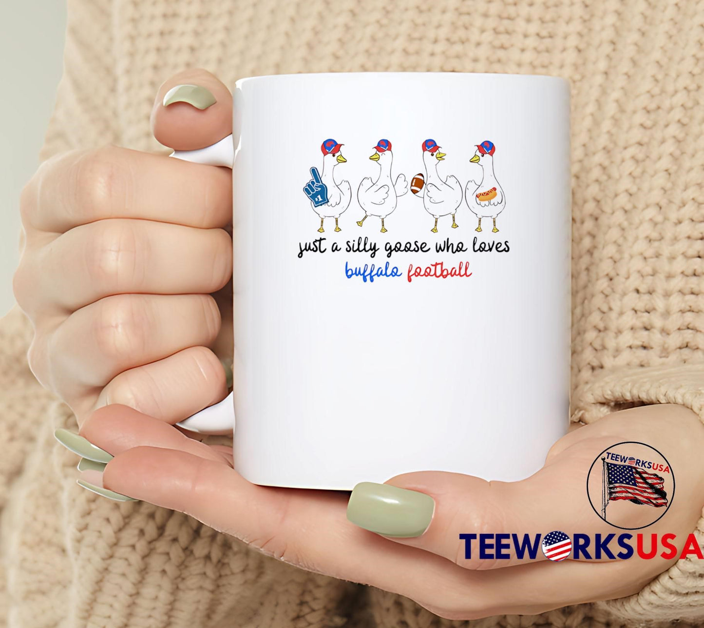 Just A Silly Goose Who Loves Buffalo Football T-Shirt