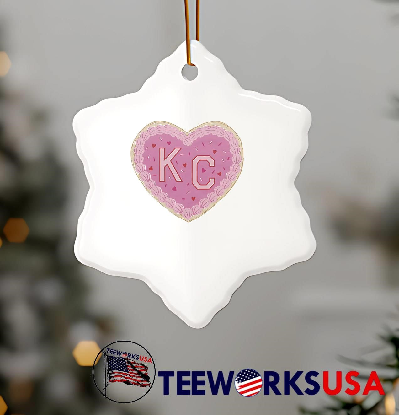 KC heart shape frosting decoration birthday party shirt