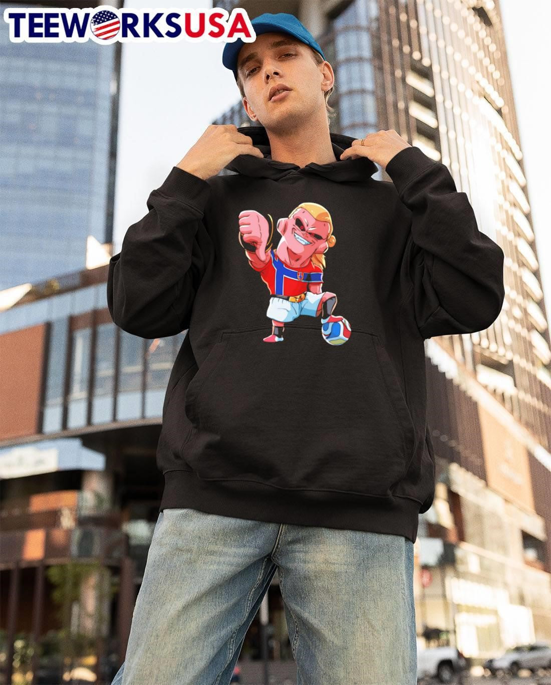 Kid Buu Giving Thumbs Down Soccer Norway Shirt