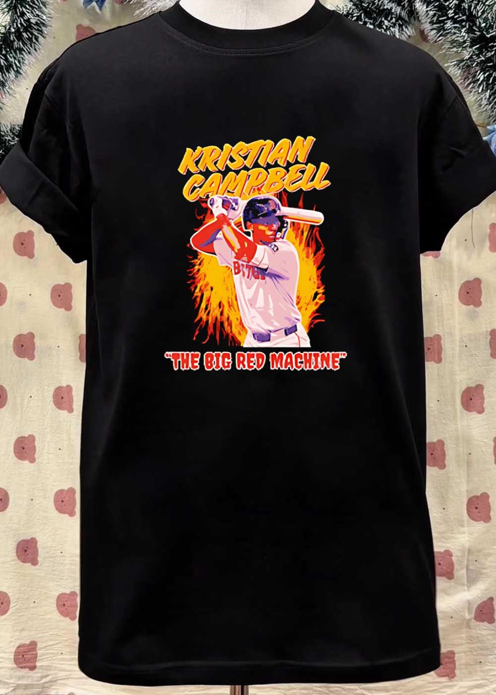 Kristian Campbell Baseball Batting Performance The Big Red Machine T-Shirt