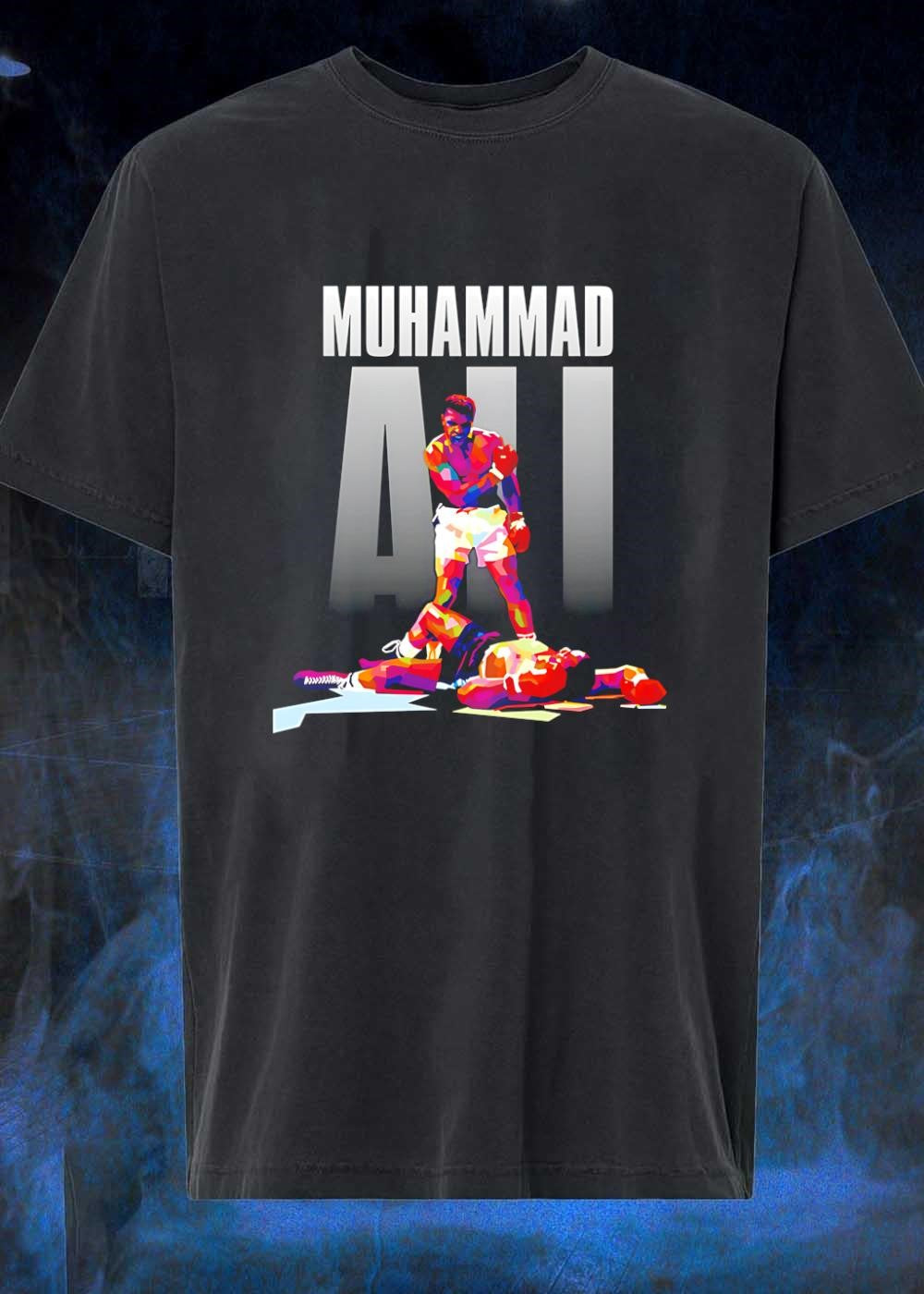 Legendary Boxer Standing Over Fallen Rival Muhammad Ali Sport Fan T-Shirt