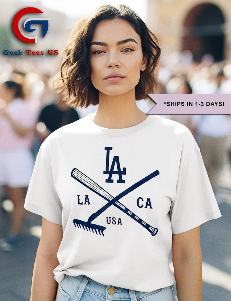 Los Angeles Dodgers Nostalgia Stadium USA logo shirt