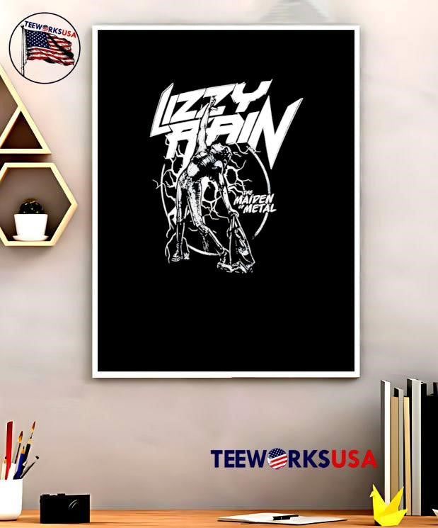 Maiden of Metal Lizzy Rain Lightning Pose shirt