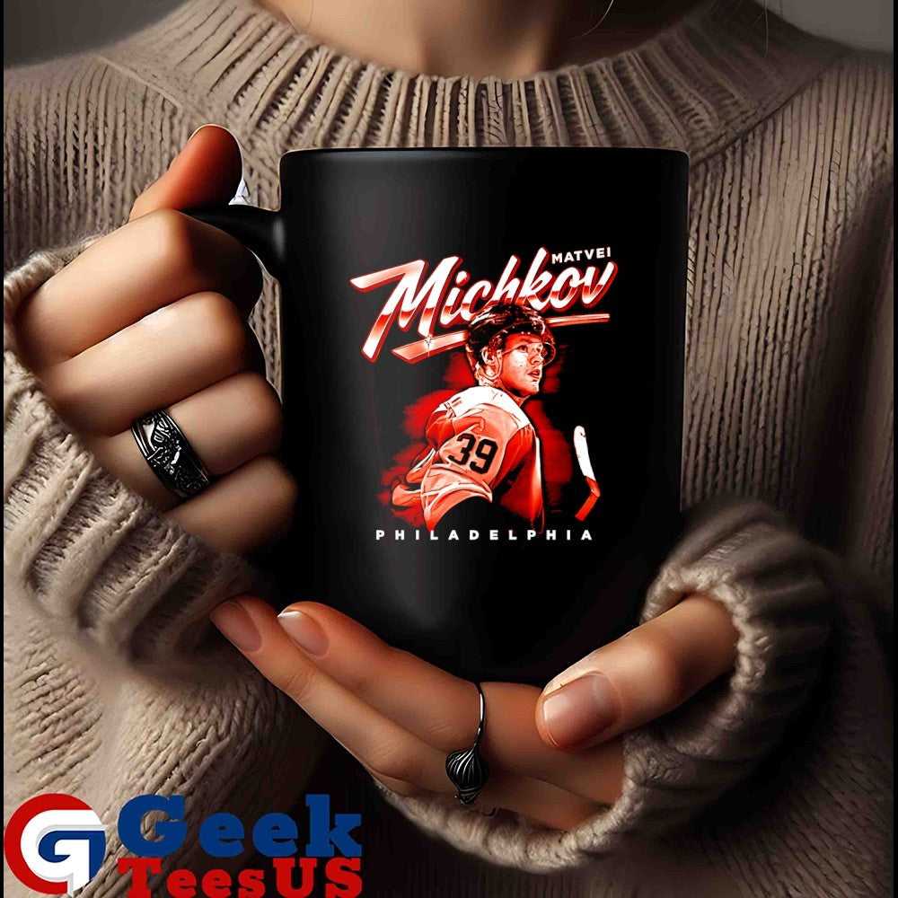 Matvei Michkov Philadelphia Flyers hockey bitmap shirt