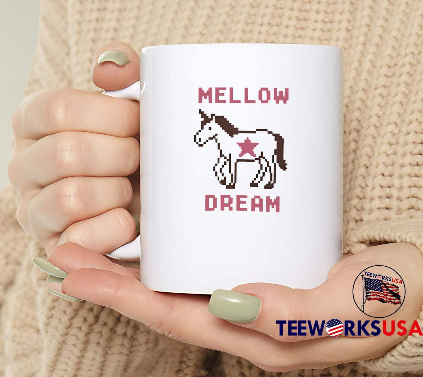 Mellow Dream Unicorn Pixel Art T-Shirt