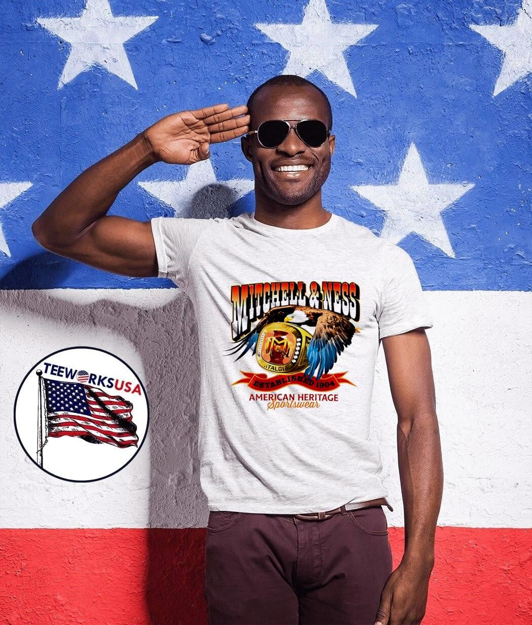 Mitchell & Ness American Heritage Sportswear Eagle Ring T-Shirt