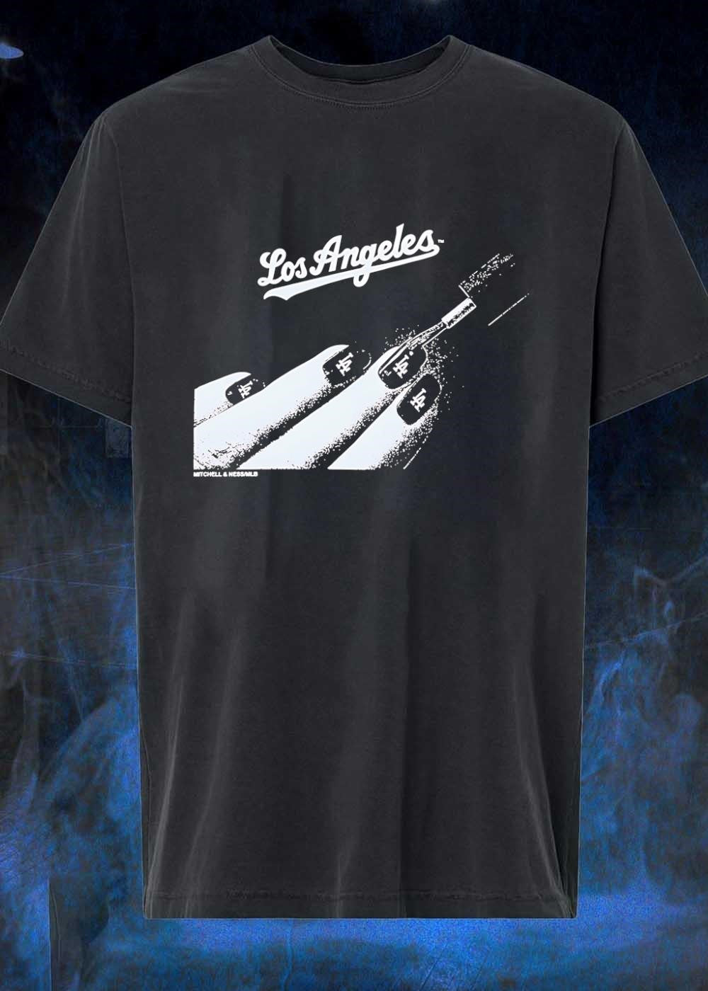 Mitchell & Ness MLB Applying Nail Polish Los Angeles Dodgers T-Shirt