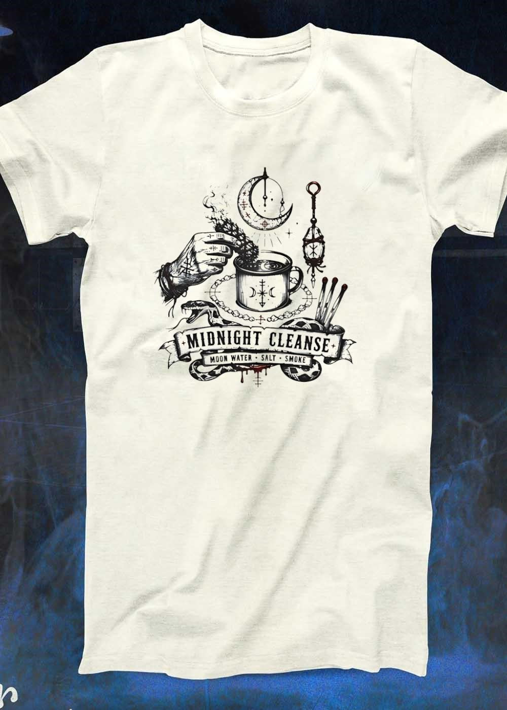 Moon Water Salt Smoke Midnight Cleanse Snake Hand Smudging Ritual shirt