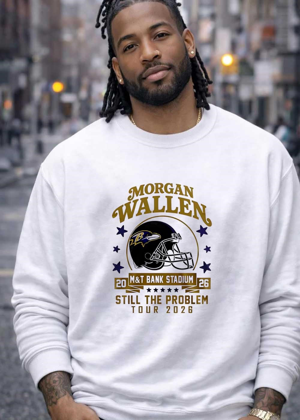 Morgan Wallen Still the Problem Tour M&T Bank Stadium 2026 Baltimore Ravens Shirt