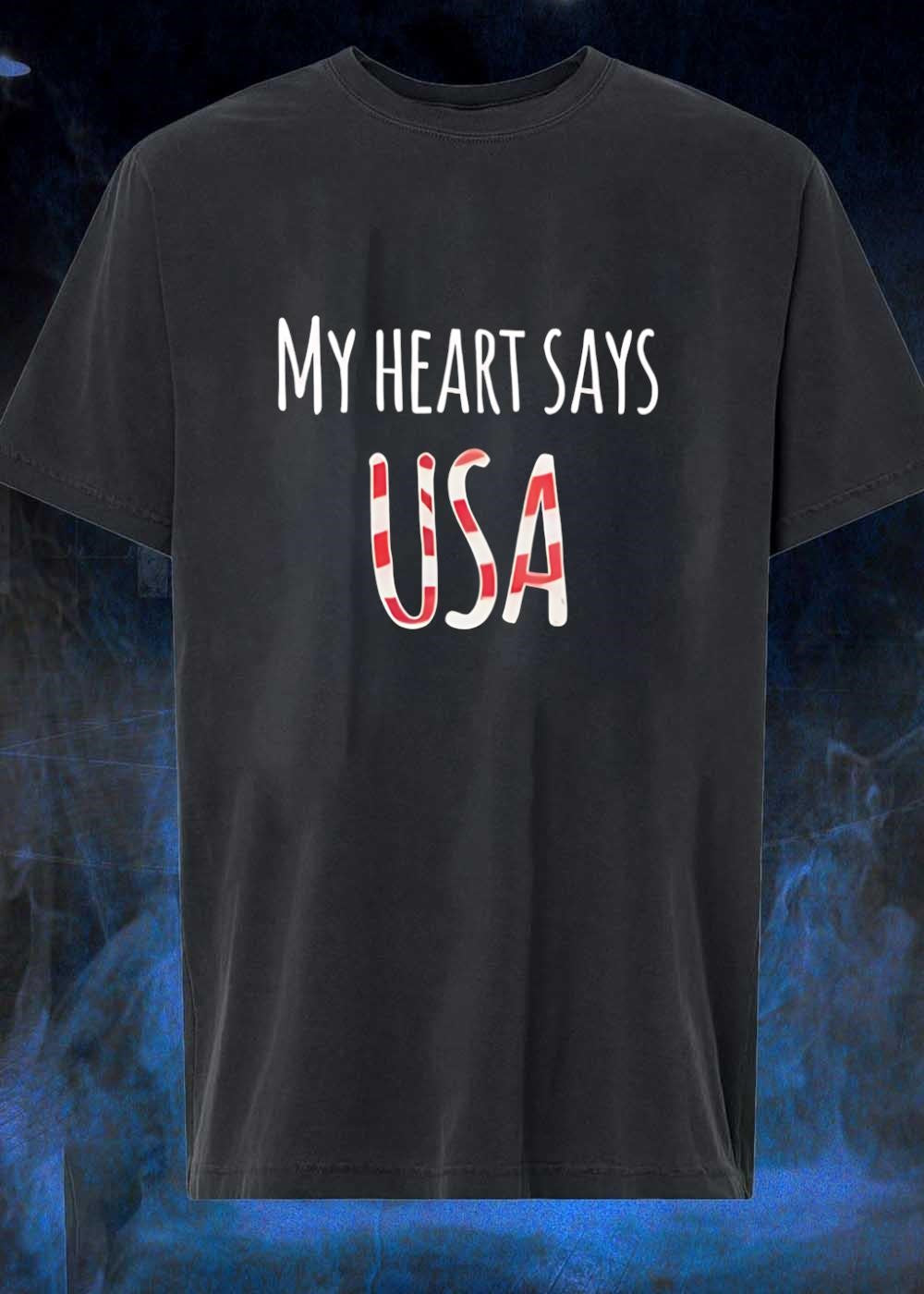 My Heart Says USA T-Shirt