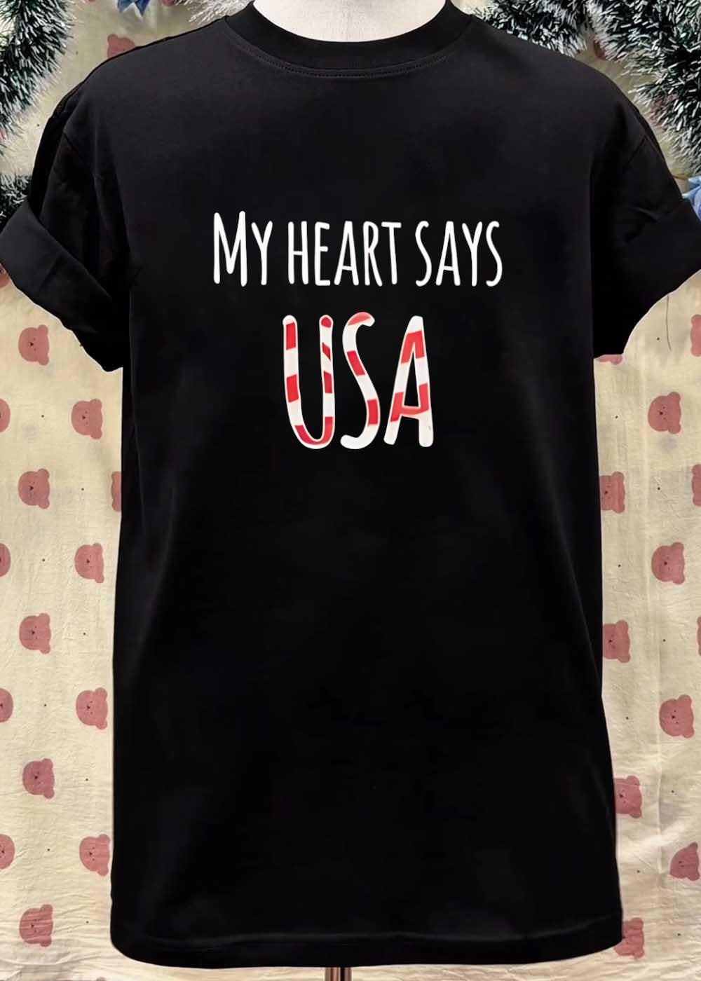 My Heart Says USA T-Shirt
