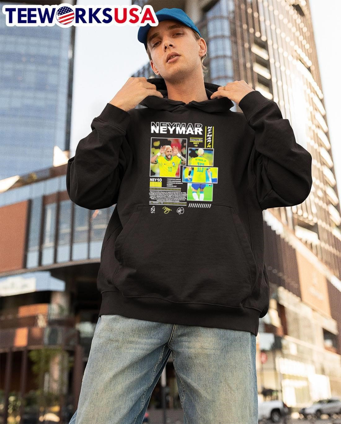 NJ Signature Neymar Da Silva Santos Jr Mogi Das Cruzes 1992 Brazil Shirt