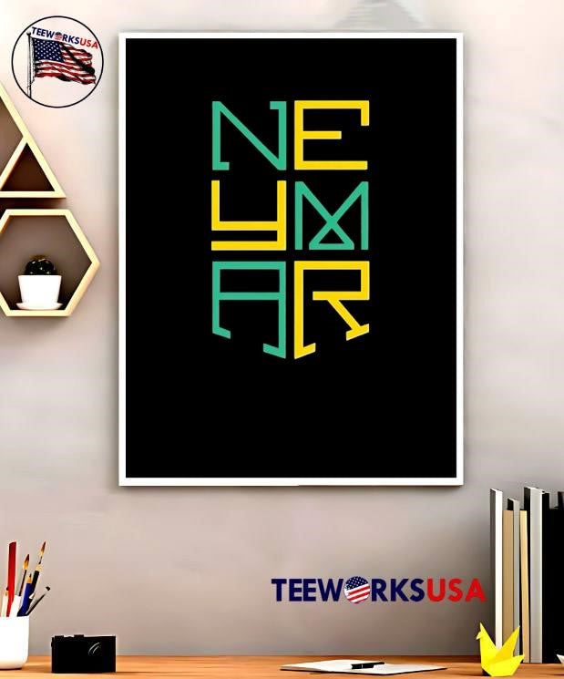 Neymar Logo Brazil Themed Graphic Men’s T-Shirt