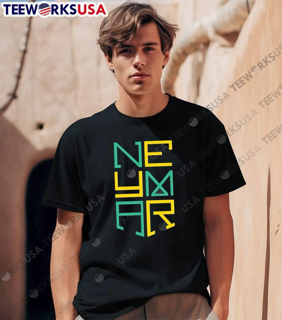 Neymar Logo Brazil Themed Graphic Men’s T-Shirt