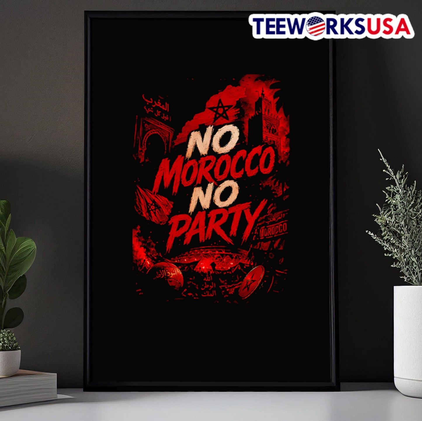 No Morocco No Party Morocco Soccer Fan Shirt
