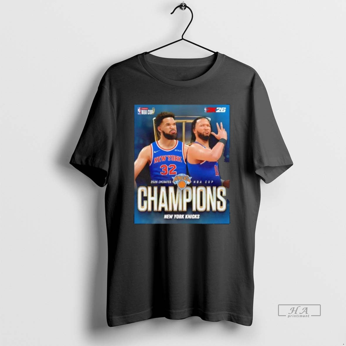 Official Jalen Brunson And Karl Anthony Towns 2025 Emirates Nba Cup Champions