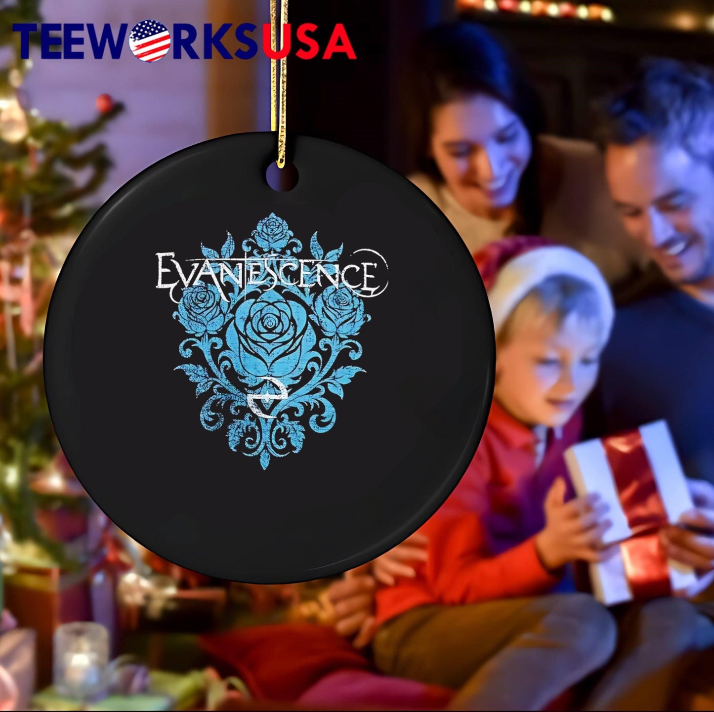 Merchandise Evanescence Rose Bloom Logo T-Shirt