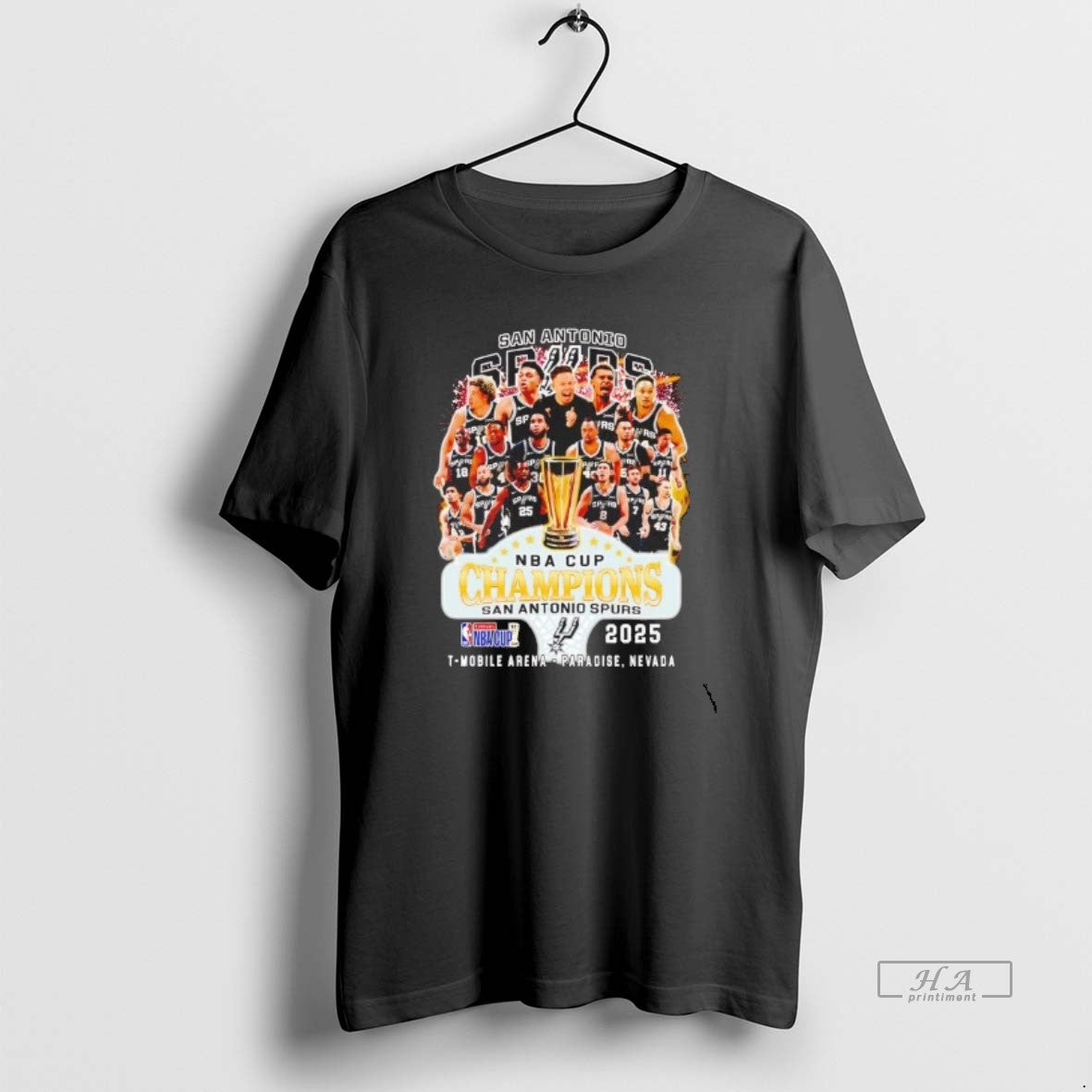 Official San Antonio Spurs 2025 Nba Cup Champions Team Players