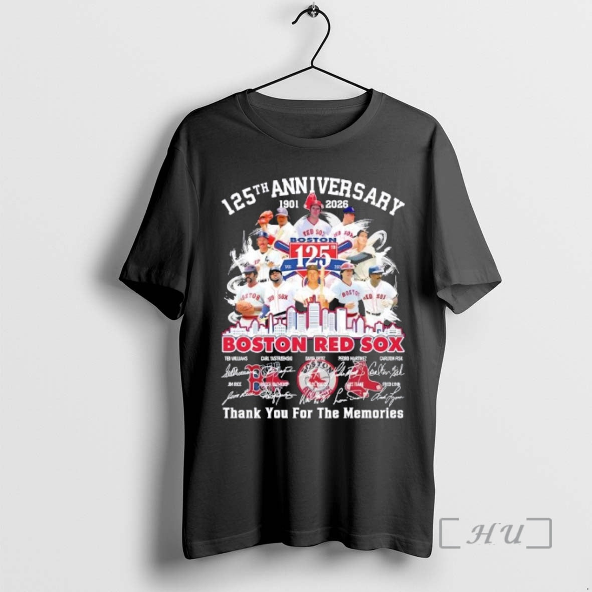 Officials 125th Anniversary 1901 2026 Boston Red Sox Ted Williams And Legends Skyline Signatures Premium