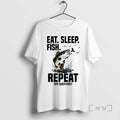 Officials Fishing Eat Sleep Fish Repeat Funny
