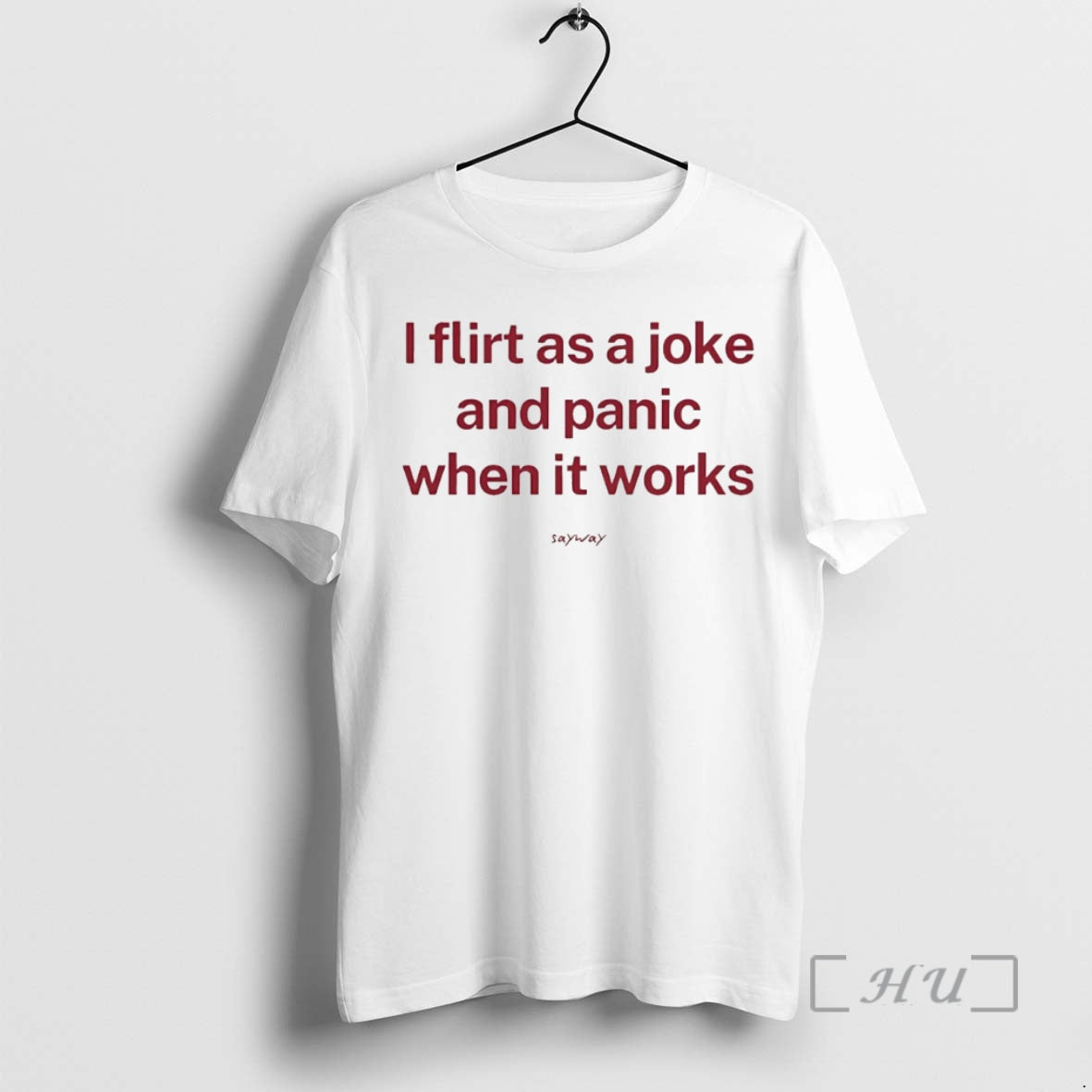 Officials I Flirt As A Joke And Panic When It Works Circle Premium T Shirts