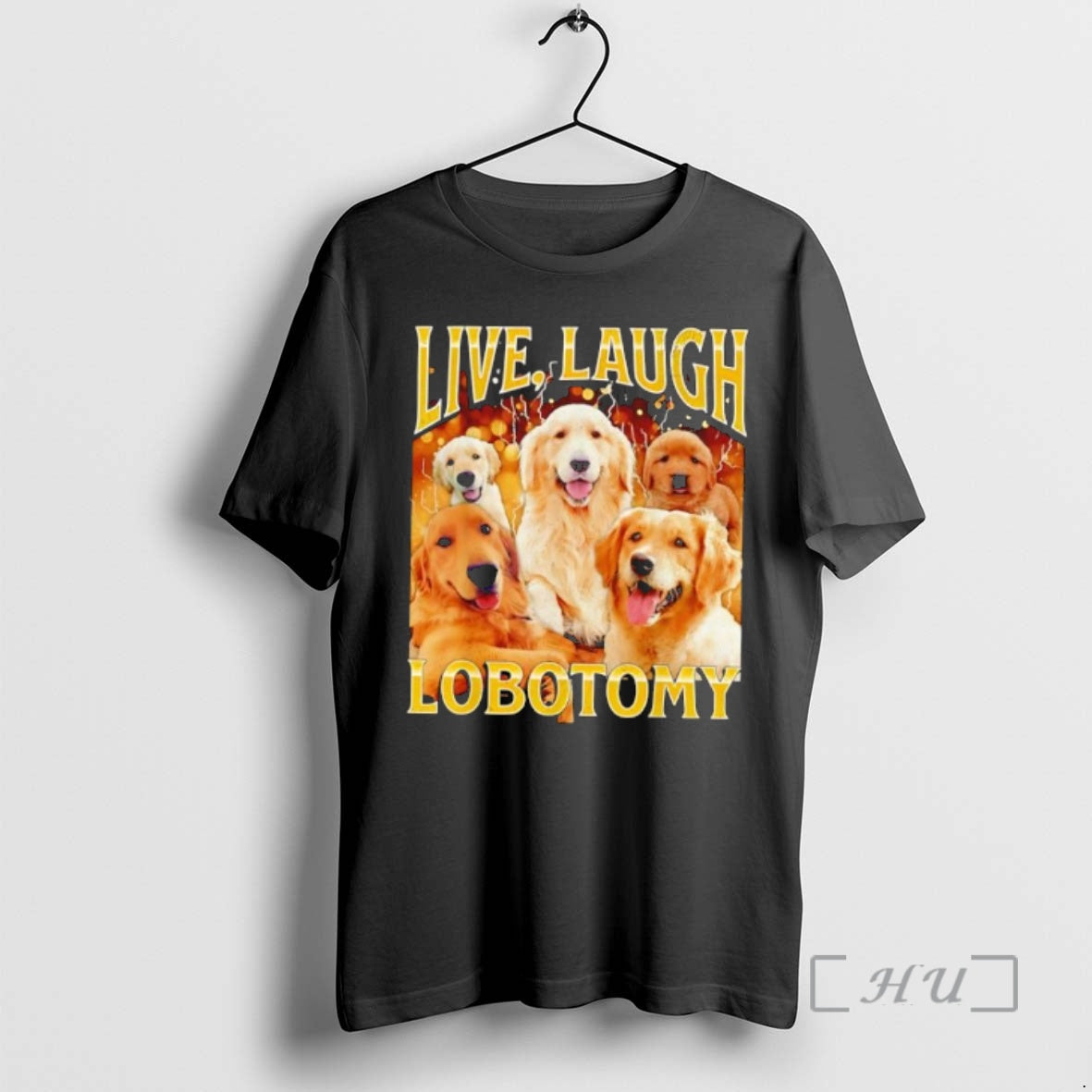 Officials Live Laugh Lobotomy Dog Graphic