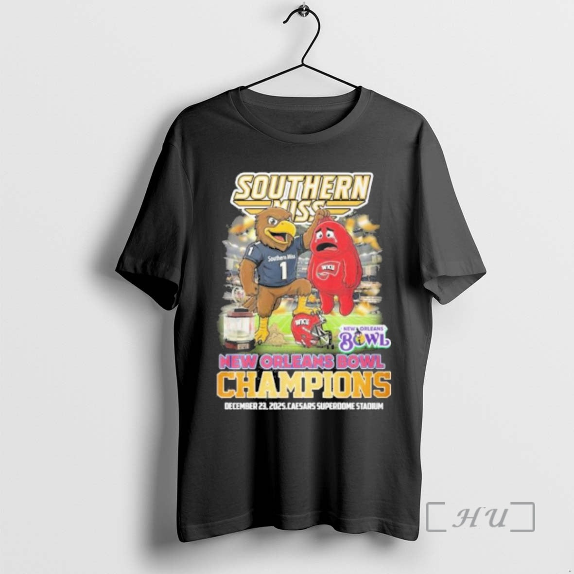 Officials Southern Miss Mascot Beat Wku New Orleans Bowl Champions
