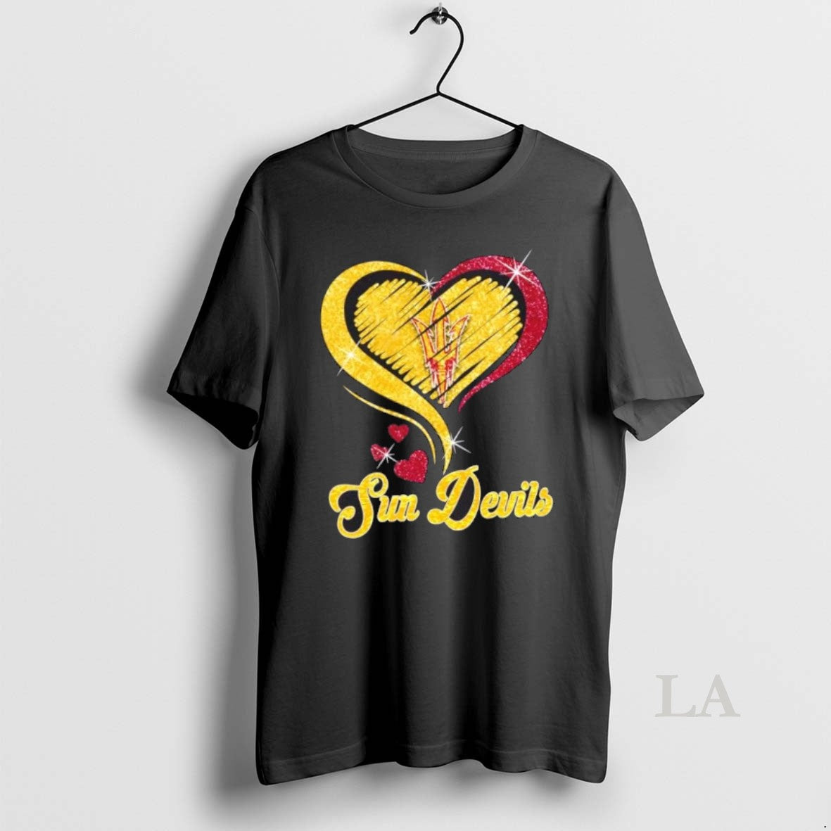 Original Arizona State Sun Devils Football In Glitter Heart Fans