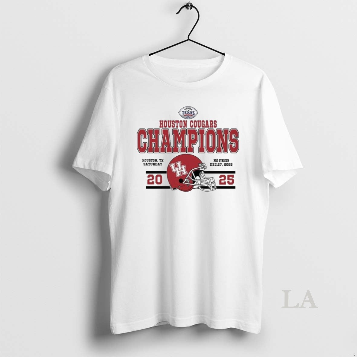 Original Champions Houston Cougars Football Named To Champions 2025 Kinders Texas Bowl Helmet