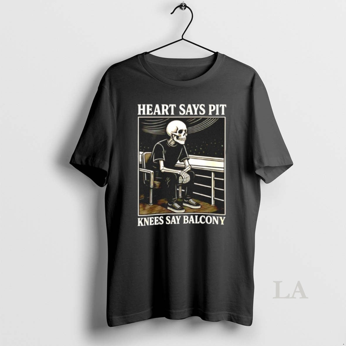 Original Heart Says Pit Knees Say Balcony