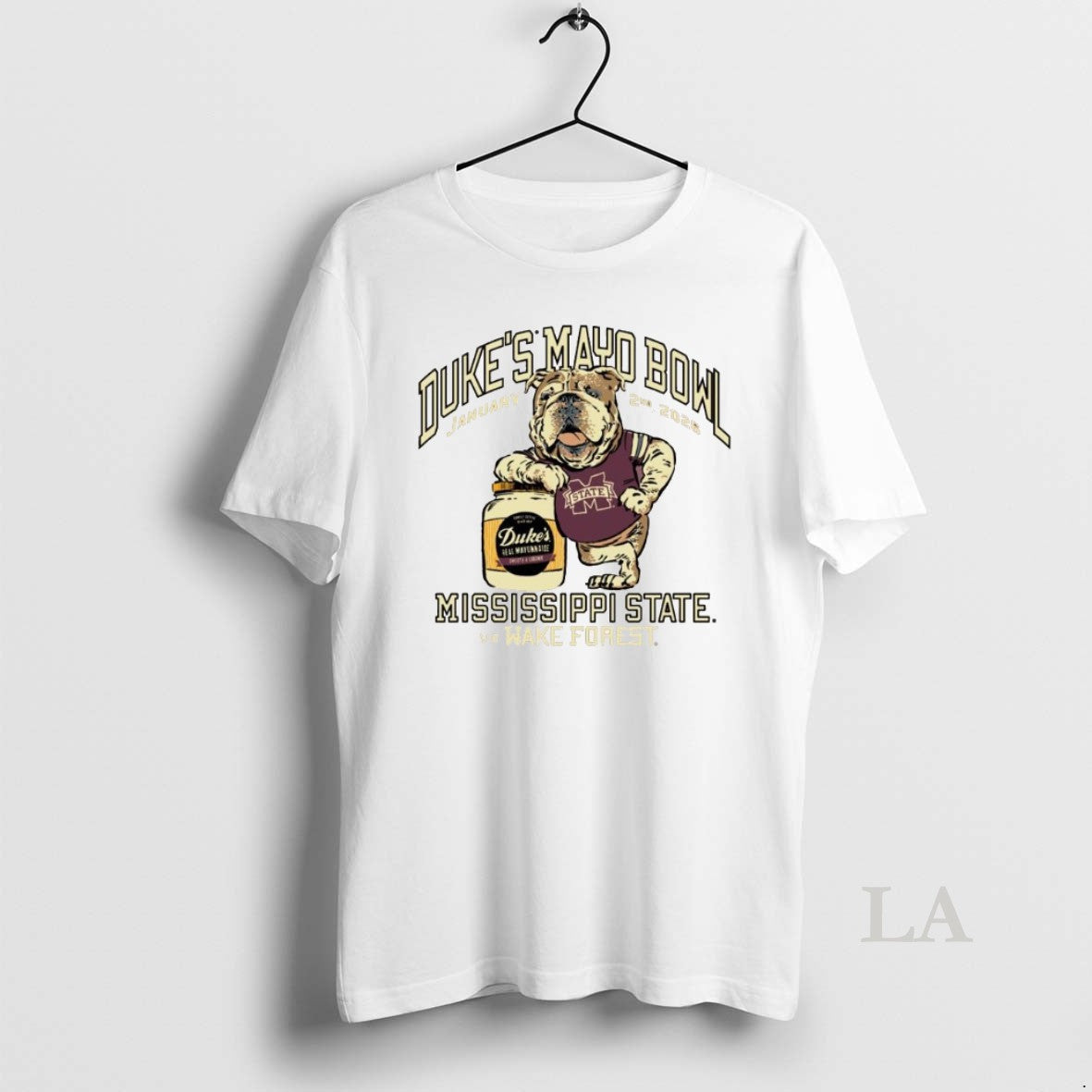 Original Mississippi State Vs Wake Forest Dukes Mayo Bowl Jan 2nd 2026 Mascot