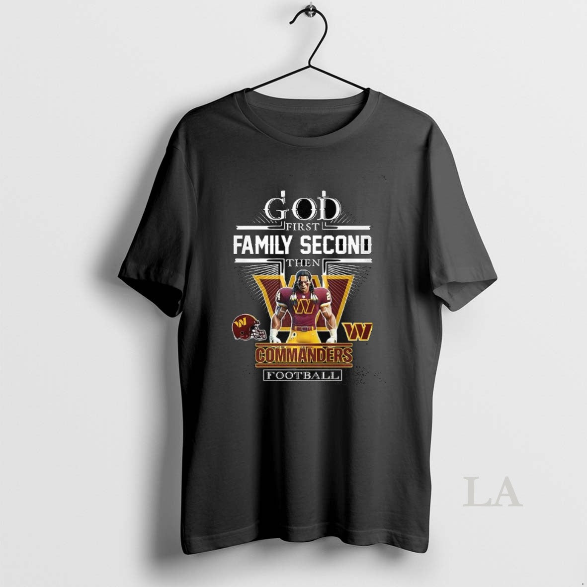 Original Washington Commanders God First Family Second Then Commanders Football Christian Mascot
